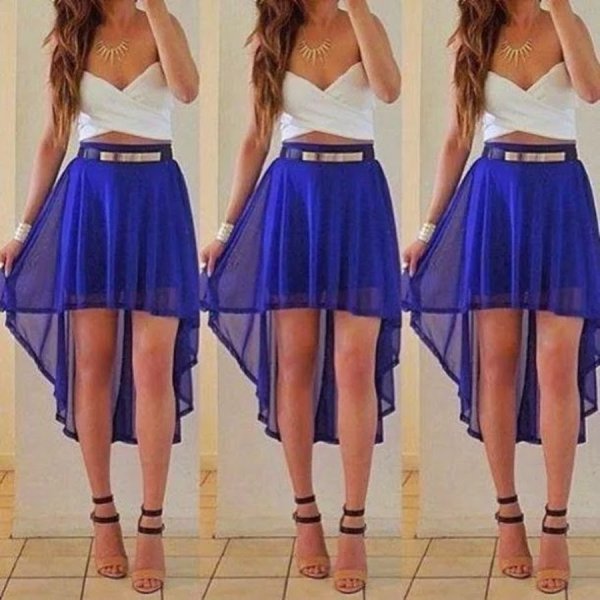 Платье с юбкой