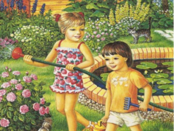 Лето карточки для детей