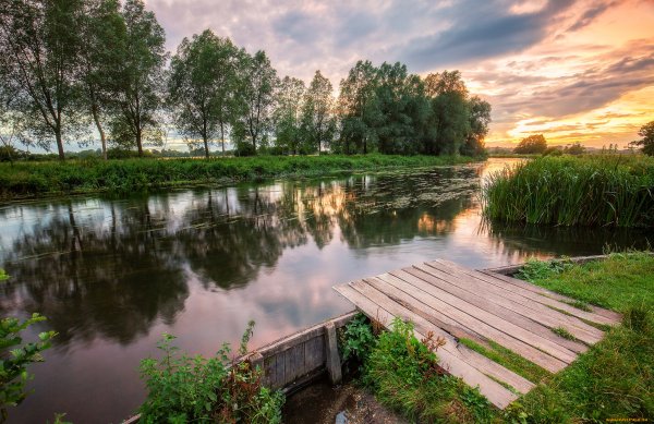 Речка в деревне