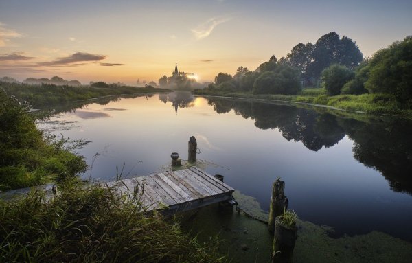 Вологда берег реки равнина