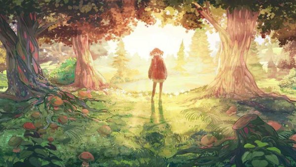 Девочка потерялась в лесу