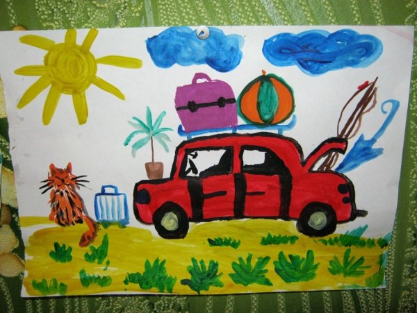 Рисование веселое лето в старшей группе