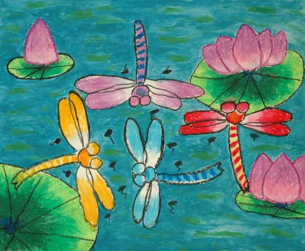 Насекомые рисование в саду