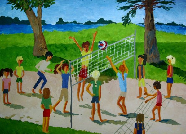 Лагерь рисунок