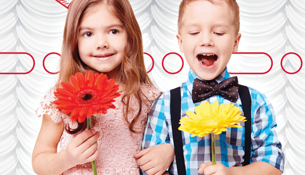 Силует девушки из цветов