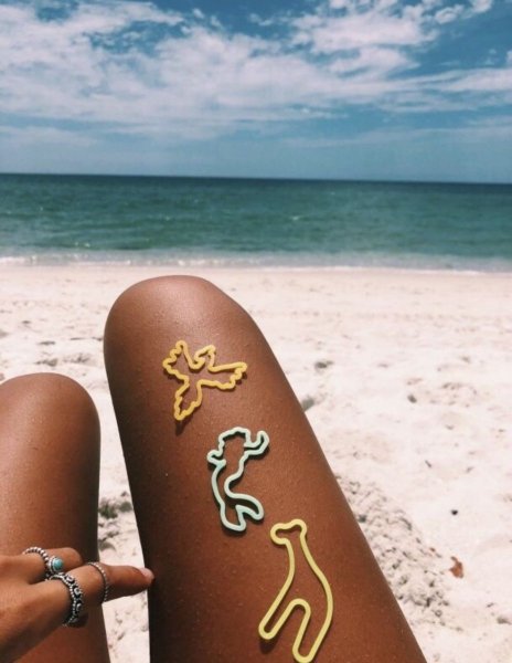 Загар на пляже