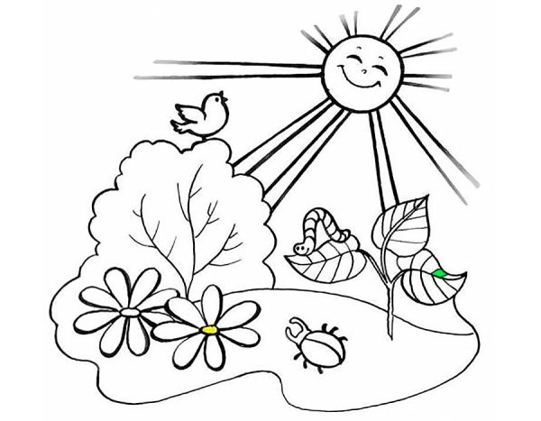 Цветочная Поляна раскраска