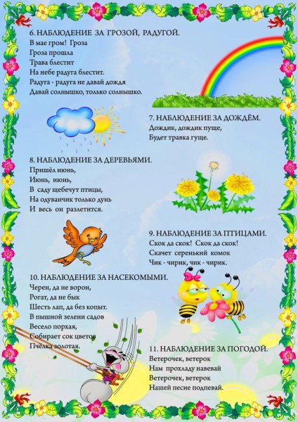 Плакат лето для детского сада