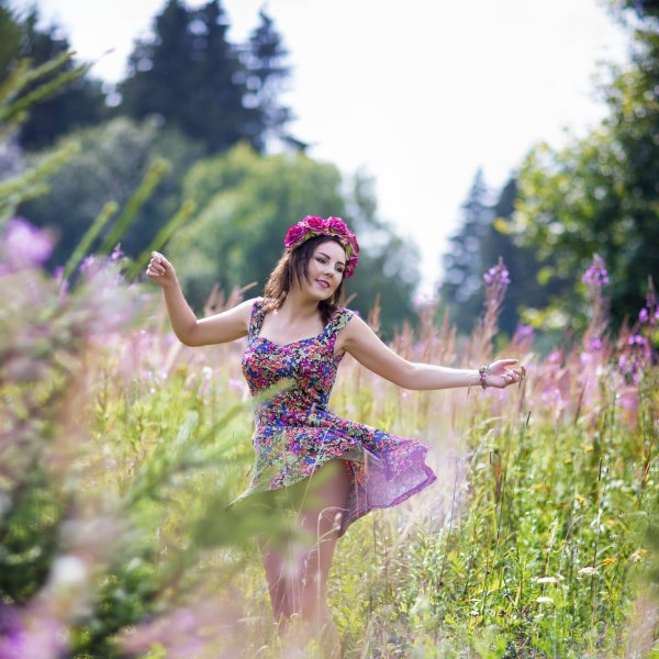 Девушка лето