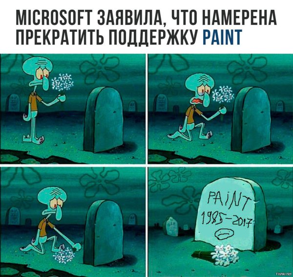 Стивен Хилленберг Сквидвард на могиле