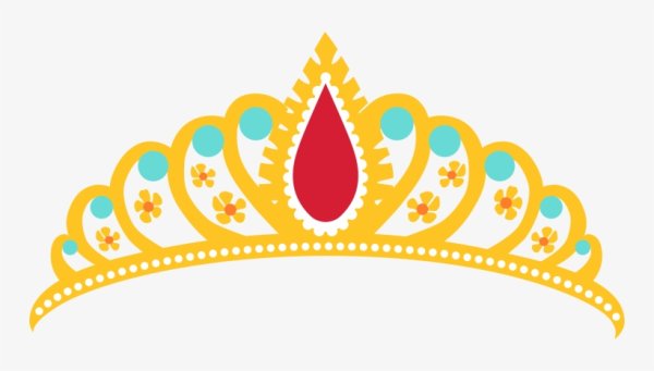 Корона на желтом фоне