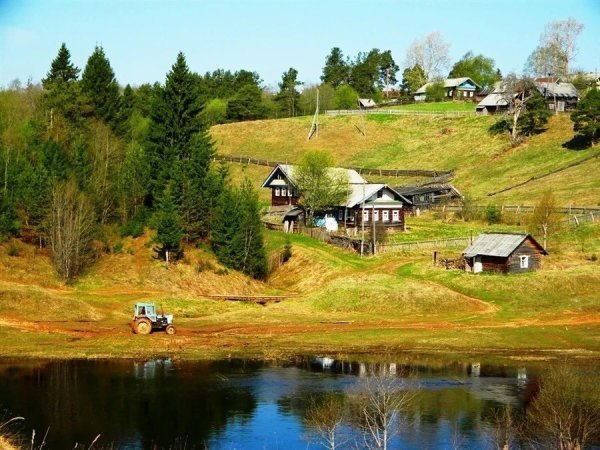 Георгий Машковцев пейзажи Удмуртии деревенский луг