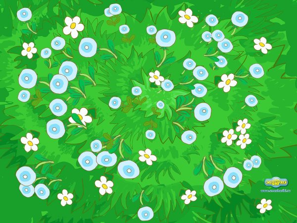 Фон Полянка для детей