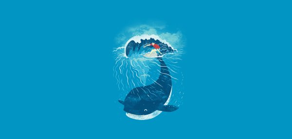 Горбатый кит в океане