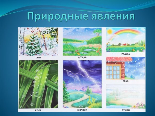 Летнеее явления природы