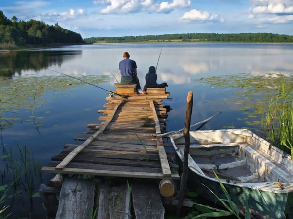 Рыбалка на озере