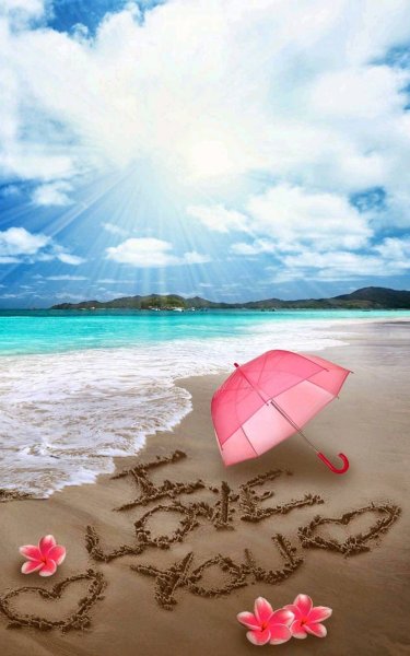 Поляна с цветами и бабочками