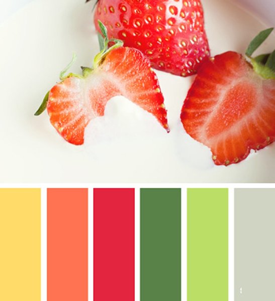 Летняя палитра цветов