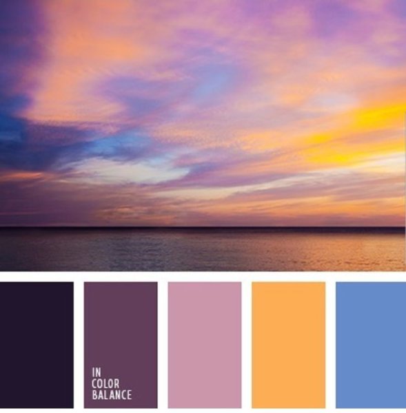 Теплые яркие цвета