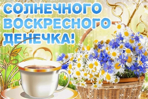 Доброго воскресного утра и хорошего дня