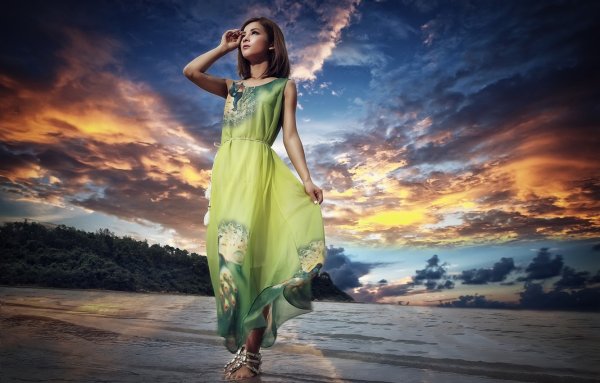 Карла Осса пляжное платье