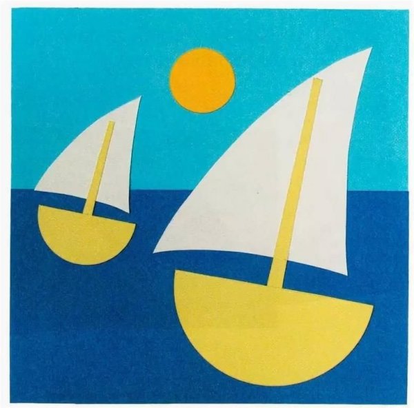 Аппликация для детей 3-4