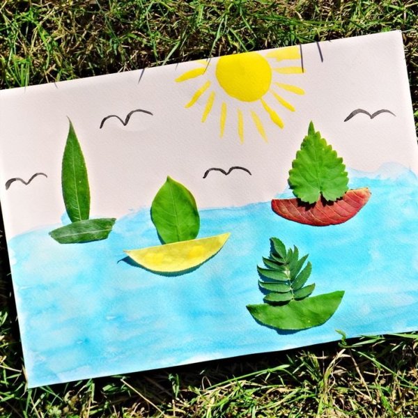 Летние аппликации для детей