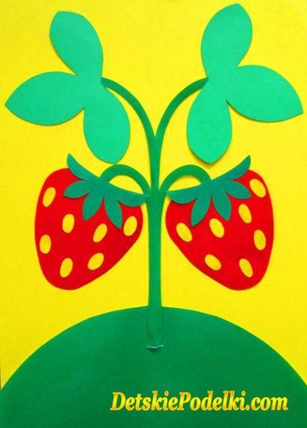 Симметричная аппликация в детском саду