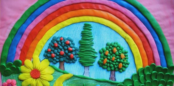 Пластилинография лето старшая группа