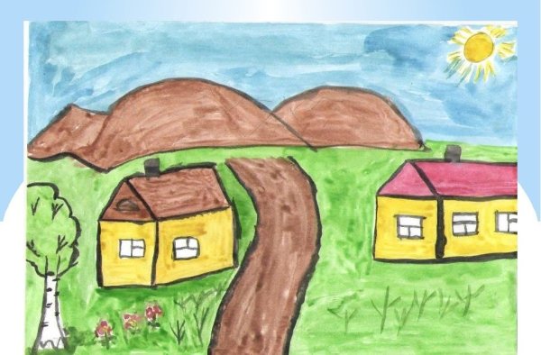 Рисунок на тему моё село