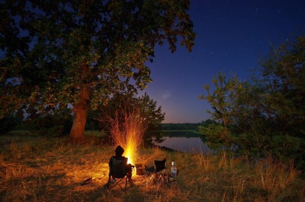 Костер на природе