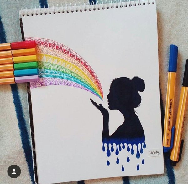 Красивые рисунки фломастерами