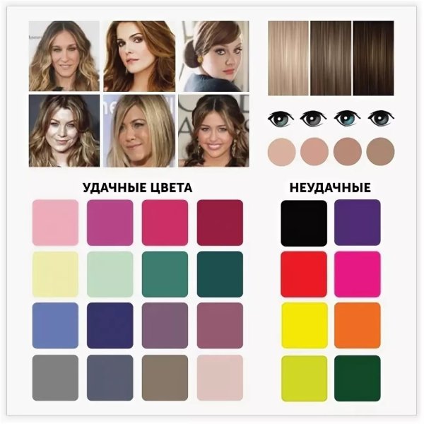 Цветотип холодная осень палитра