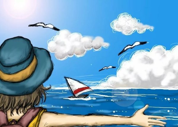 Паскаль Кэмпион семья на пляже иллюстрации