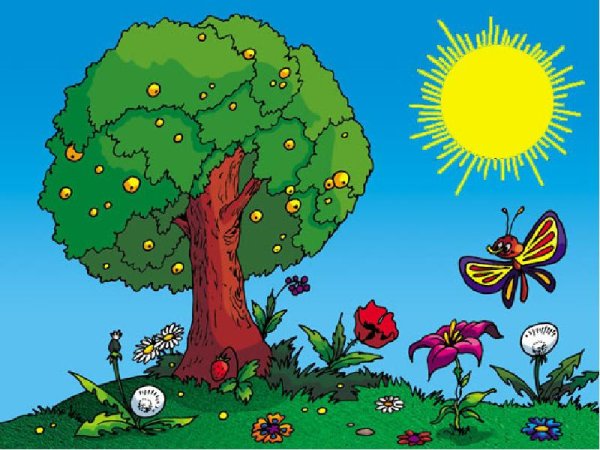 Рисунки на тему лето деревья