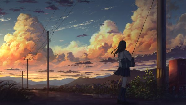 Аниме пейзаж