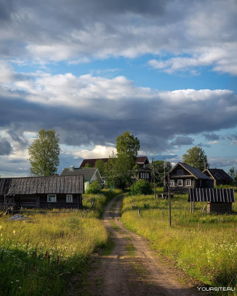 Река Вышний Пенская деревушка