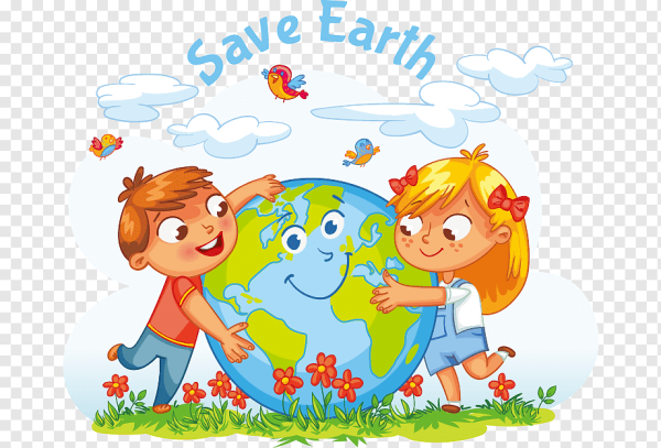 Дети на планете вектор