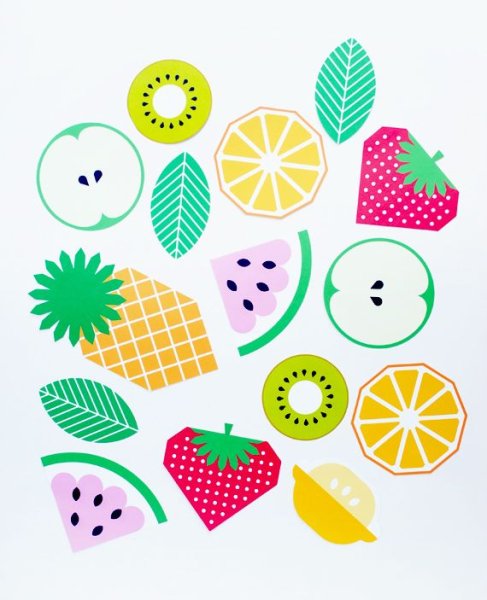 Маленькие летние наклейки