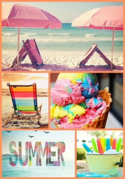 Красивые коллажи лето