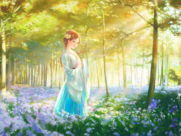 Аниме девушки на море