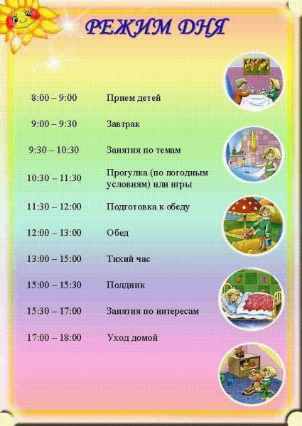 Ркжим дея в летском саду