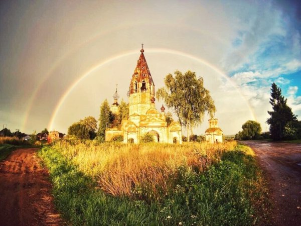 Русь Радуга Церковь озеро
