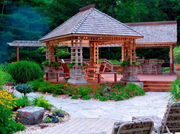 Красивые беседки для дачи