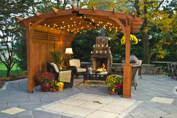 Уютные дачные беседки