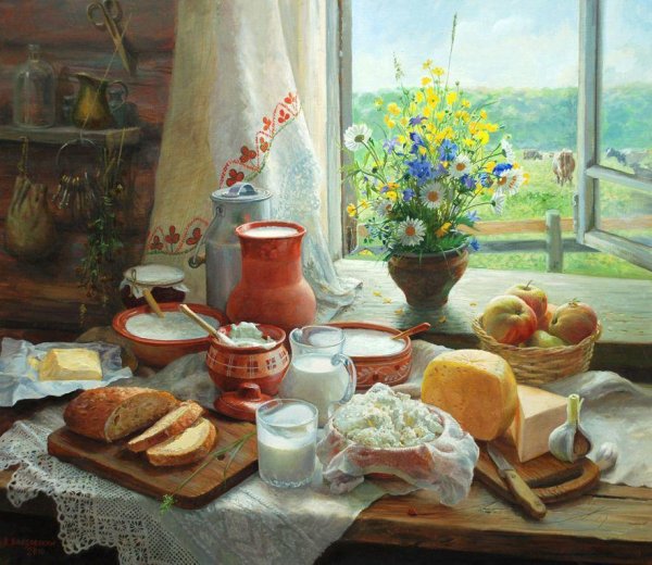 Утро в селе