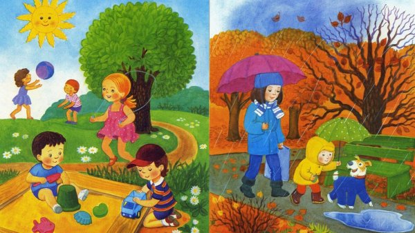 Четыре времени года для дошкольников