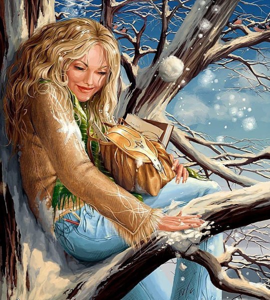 Christine Haworth художник Рождество