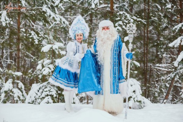 Новогодние дед Мороз и Снегурочка