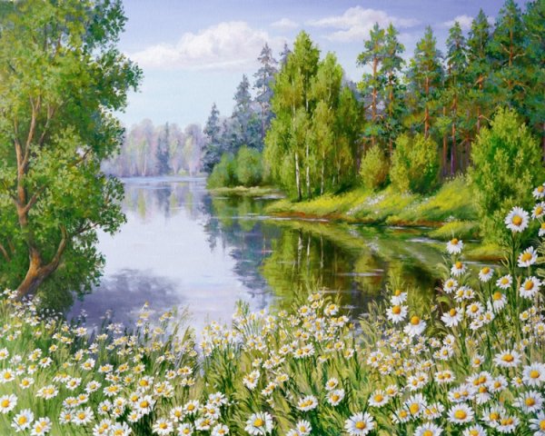Художник Самарская Елена Михайловна березы